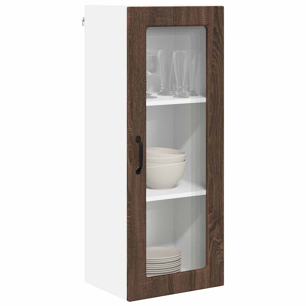 Kitchen Wall Cabinet Brown Oak 40 x 31 x 100 cm Engineered Wood