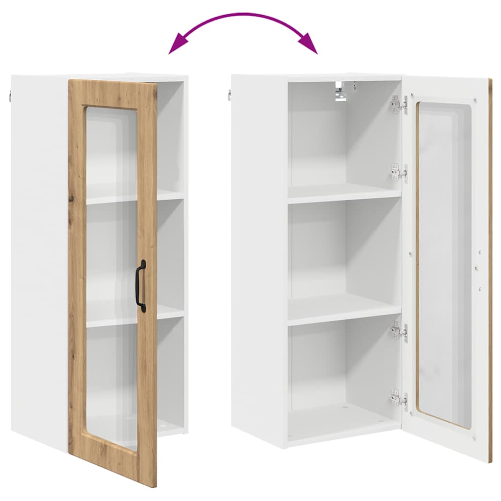 Kitchen Wall Cabinet with Shelf Artisan Oak 40 x 31 x 100 cm