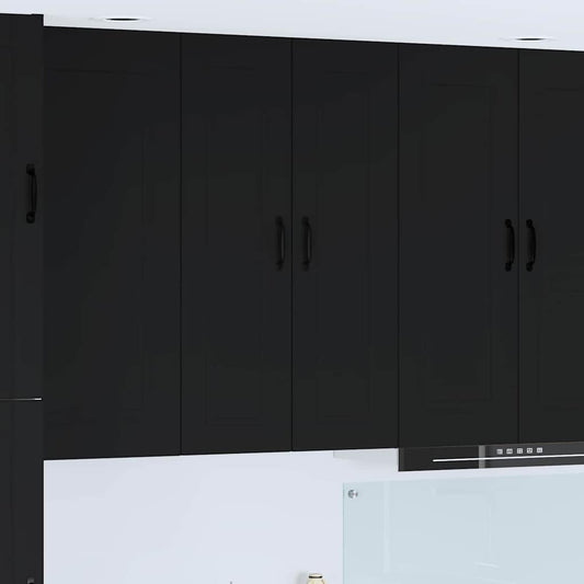Kitchen Wall Cabinet Black 30 x 31 x 100 cm Engineered Wood