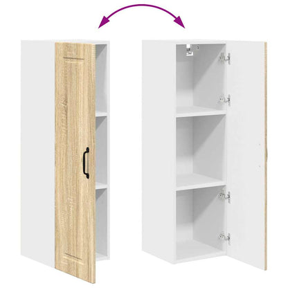 Kitchen Wall Cabinet with Shelf Sonoma Oak 30 x 31 x 100 cm