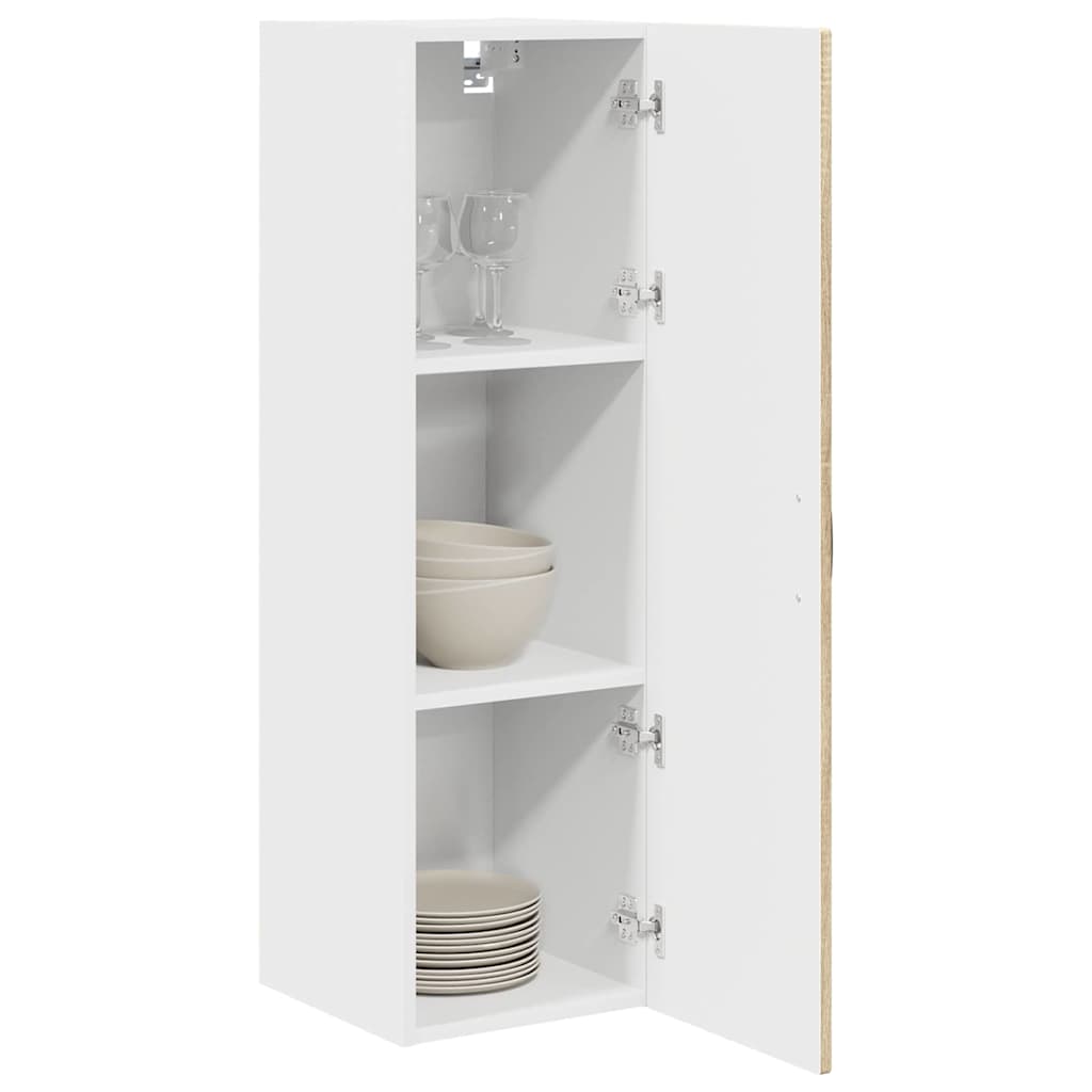 Kitchen Wall Cabinet with Shelf Sonoma Oak 30 x 31 x 100 cm