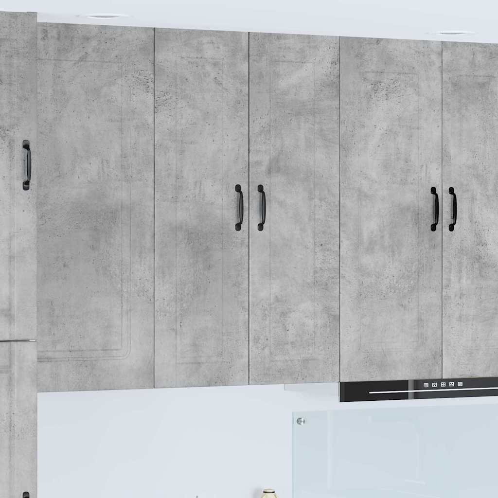 Kitchen Wall Cabinet with Shelf Concrete Grey 30 x 31 x 100 cm
