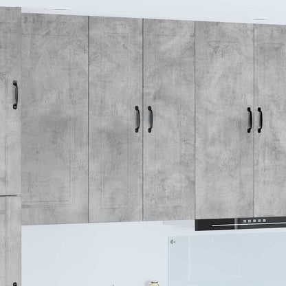 Kitchen Wall Cabinet with Shelf Concrete Grey 30 x 31 x 100 cm