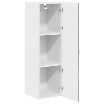 Kitchen Wall Cabinet with Shelf Concrete Grey 30 x 31 x 100 cm