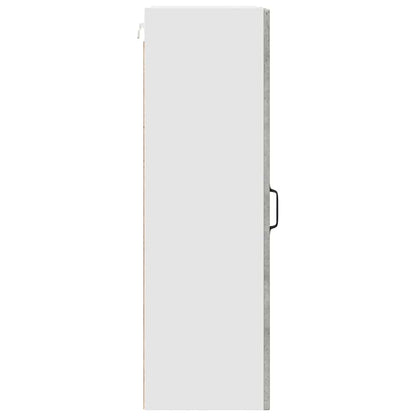 Kitchen Wall Cabinet with Shelf Concrete Grey 30 x 31 x 100 cm