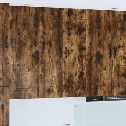 Kitchen Wall Cabinet with Shelf Smoked Oak 30 x 31 x 100 cm
