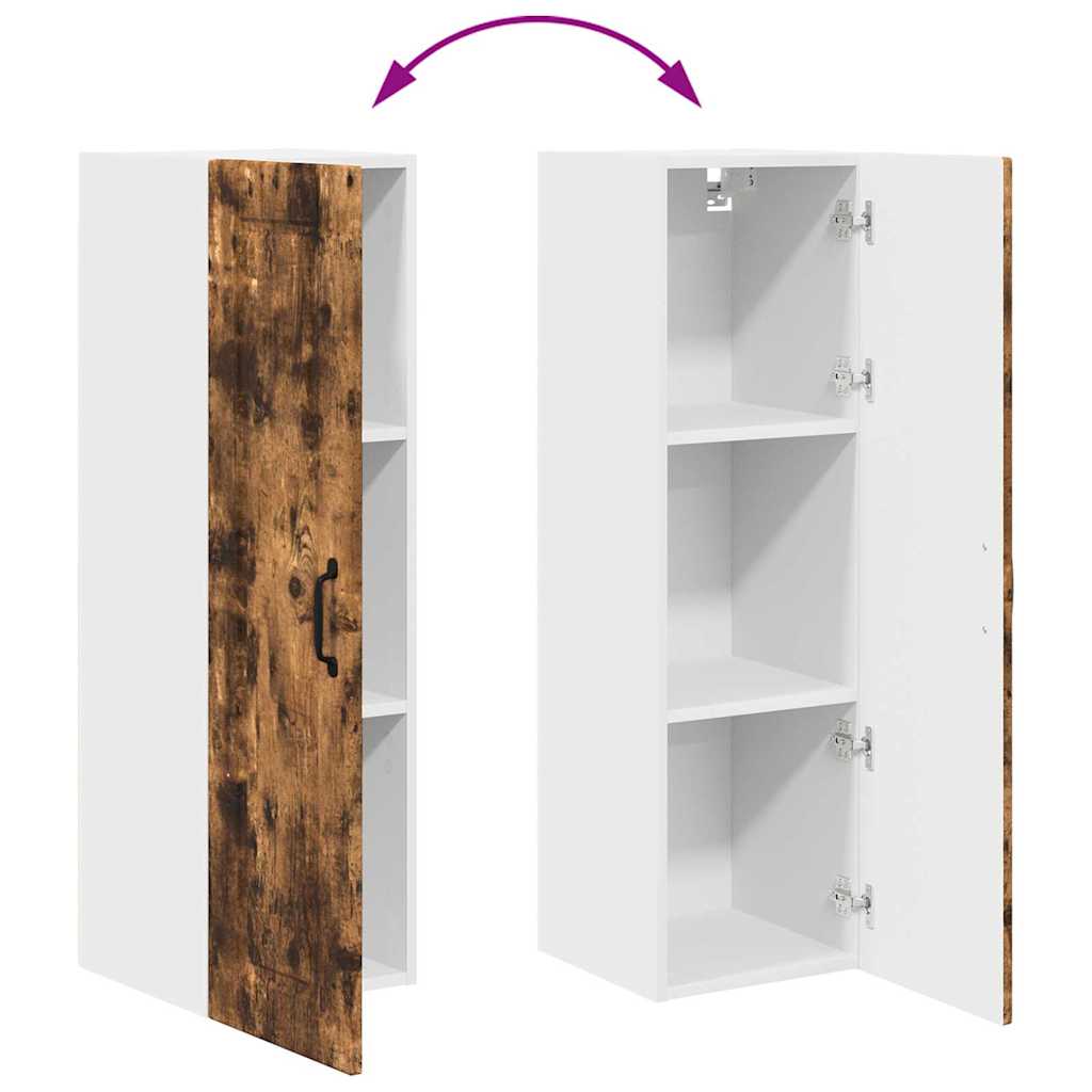 Kitchen Wall Cabinet with Shelf Smoked Oak 30 x 31 x 100 cm