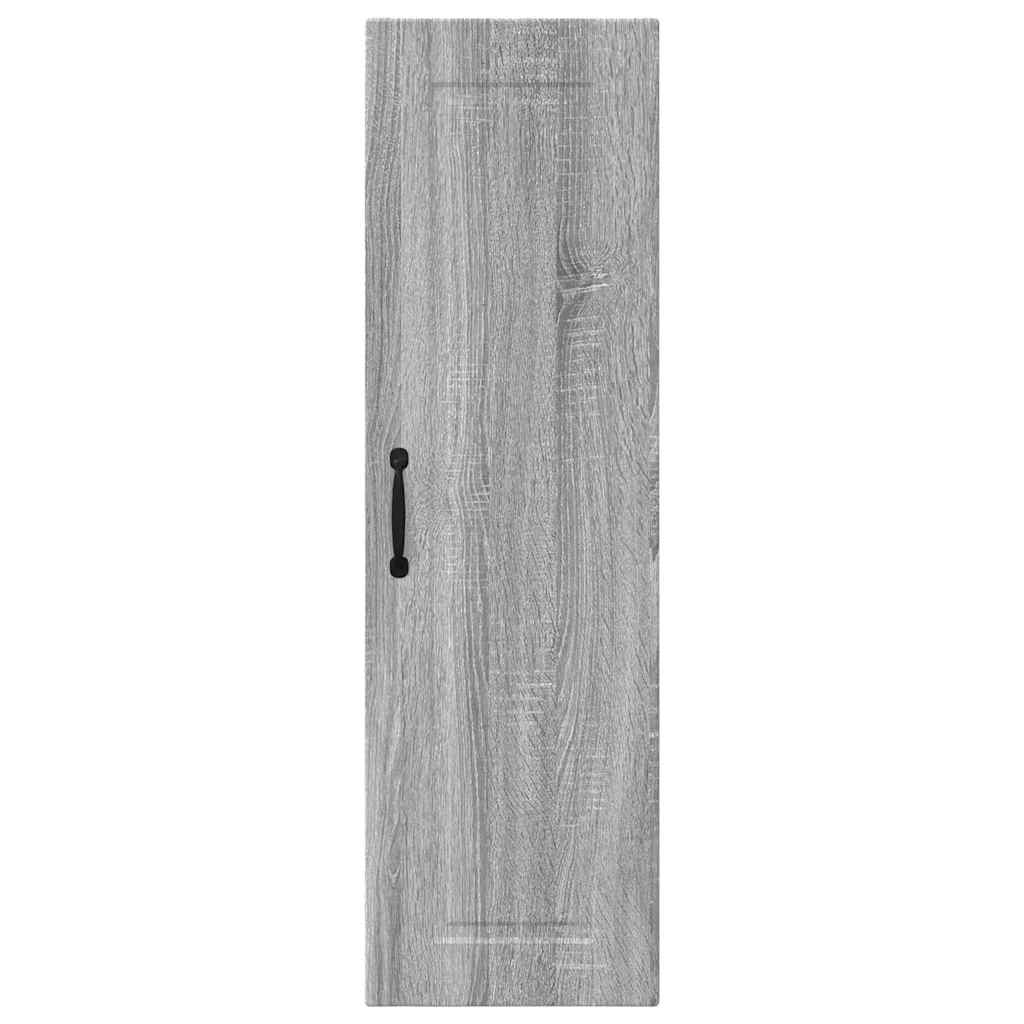 Kitchen Wall Cabinet with Shelf Grey Sonoma 30 x 31 x 100 cm