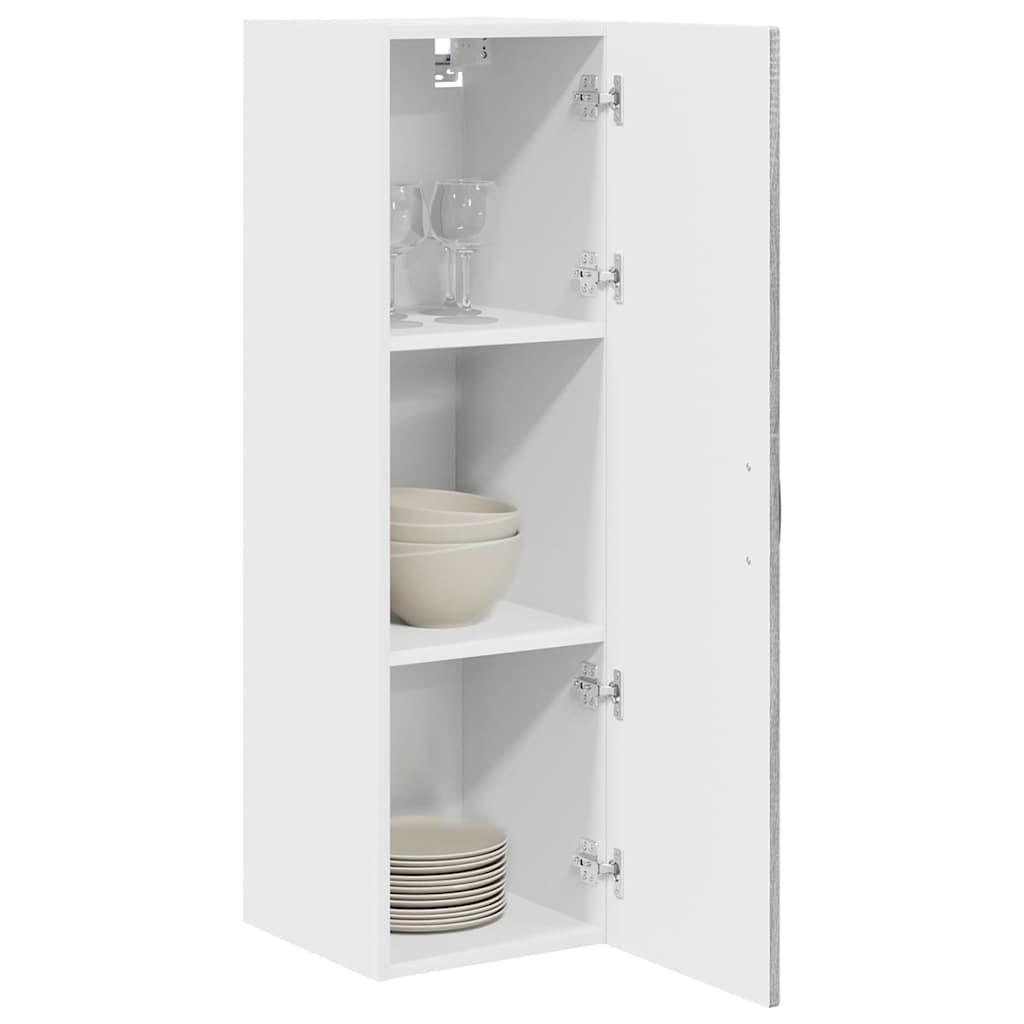 Kitchen Wall Cabinet with Shelf Grey Sonoma 30 x 31 x 100 cm