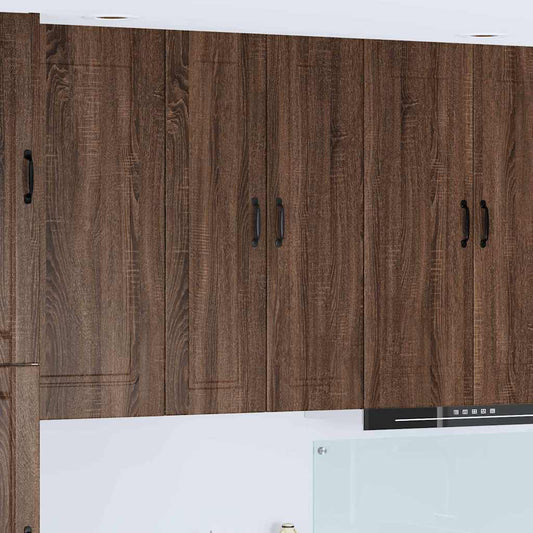 Kitchen Wall Cabinet Brown Oak 30 x 31 x 100 cm Engineered Wood
