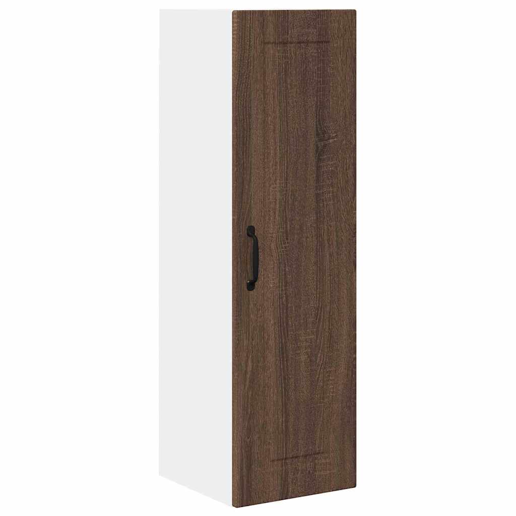 Kitchen Wall Cabinet Brown Oak 30 x 31 x 100 cm Engineered Wood