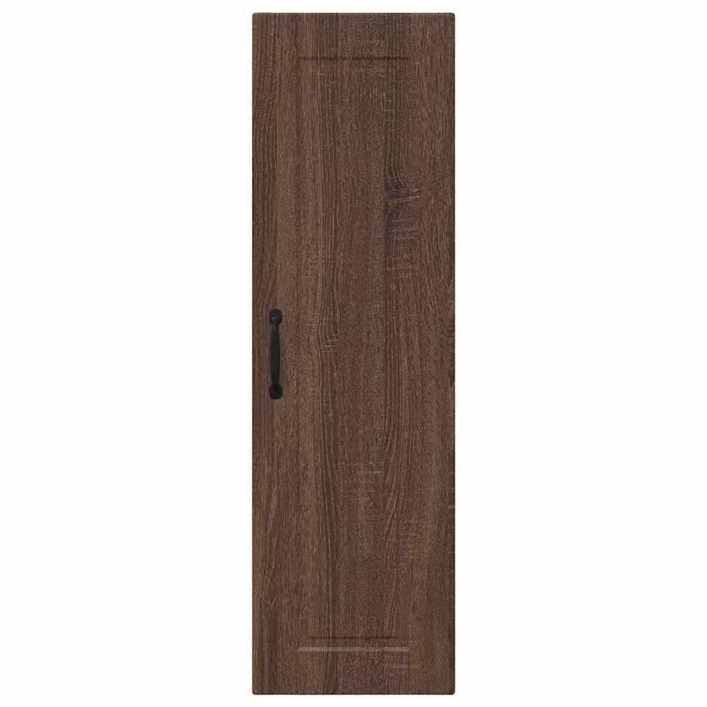 Kitchen Wall Cabinet Brown Oak 30 x 31 x 100 cm Engineered Wood