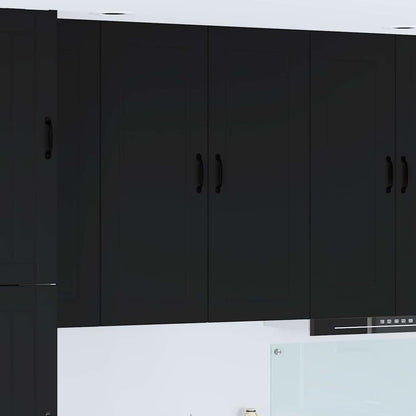 Kitchen Wall Cabinet Black 40 x 31 x 100 cm Engineered Wood