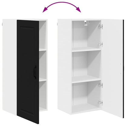 Kitchen Wall Cabinet Black 40 x 31 x 100 cm Engineered Wood
