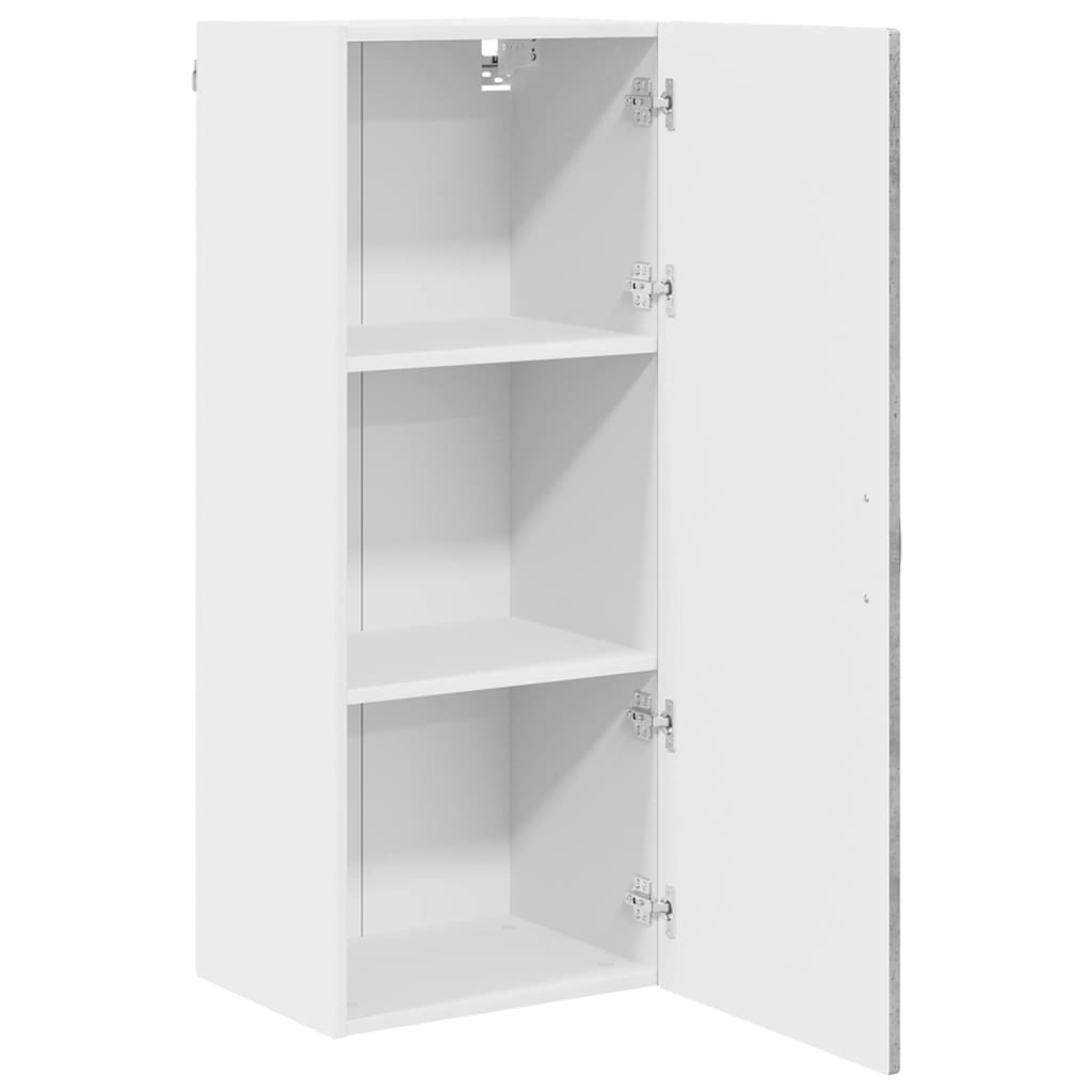 Kitchen Wall Cabinet with Shelf Concrete Grey 40 x 31 x 100 cm