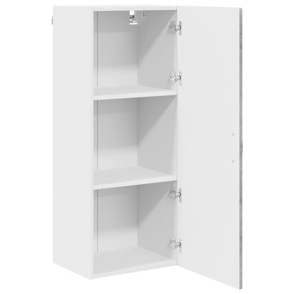 Kitchen Wall Cabinet with Shelf Concrete Grey 40 x 31 x 100 cm