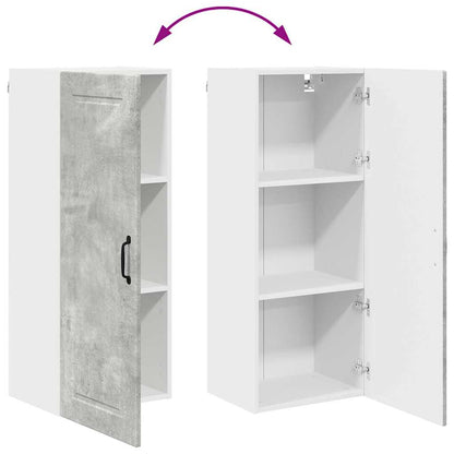 Kitchen Wall Cabinet with Shelf Concrete Grey 40 x 31 x 100 cm