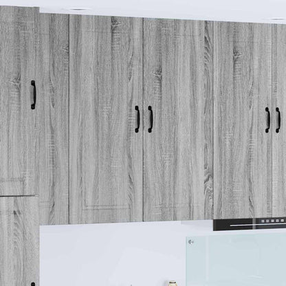 Kitchen Wall Cabinet with Shelf Grey Sonoma 40 x 31 x 100 cm
