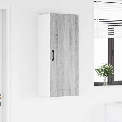 Kitchen Wall Cabinet with Shelf Grey Sonoma 40 x 31 x 100 cm