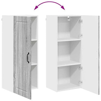 Kitchen Wall Cabinet with Shelf Grey Sonoma 40 x 31 x 100 cm