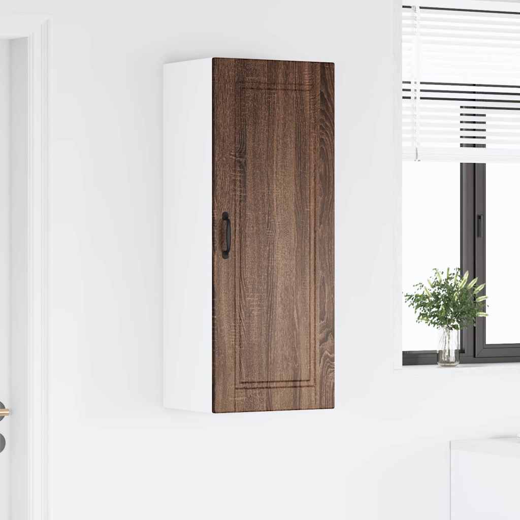 Kitchen Wall Cabinet Brown Oak 40 x 31 x 100 cm Engineered Wood