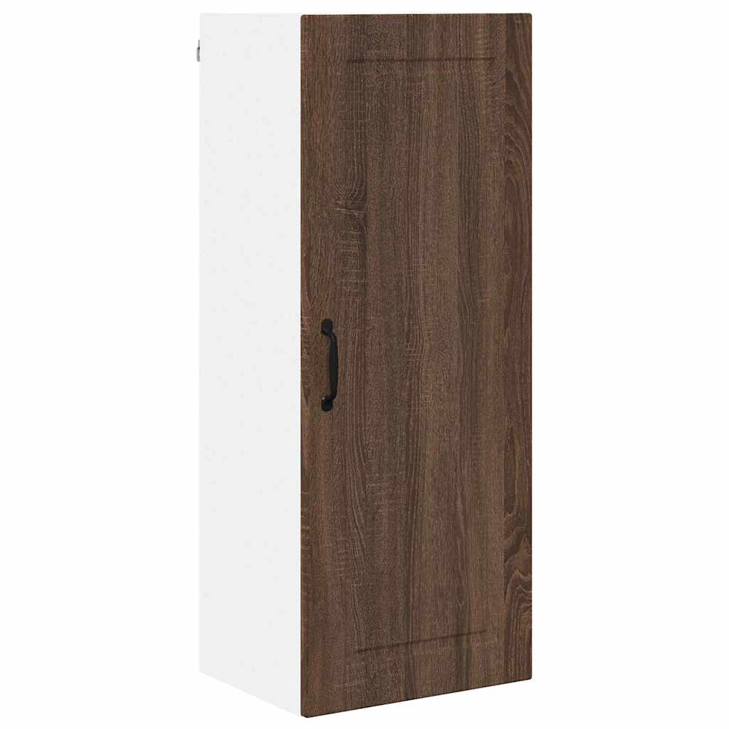 Kitchen Wall Cabinet Brown Oak 40 x 31 x 100 cm Engineered Wood