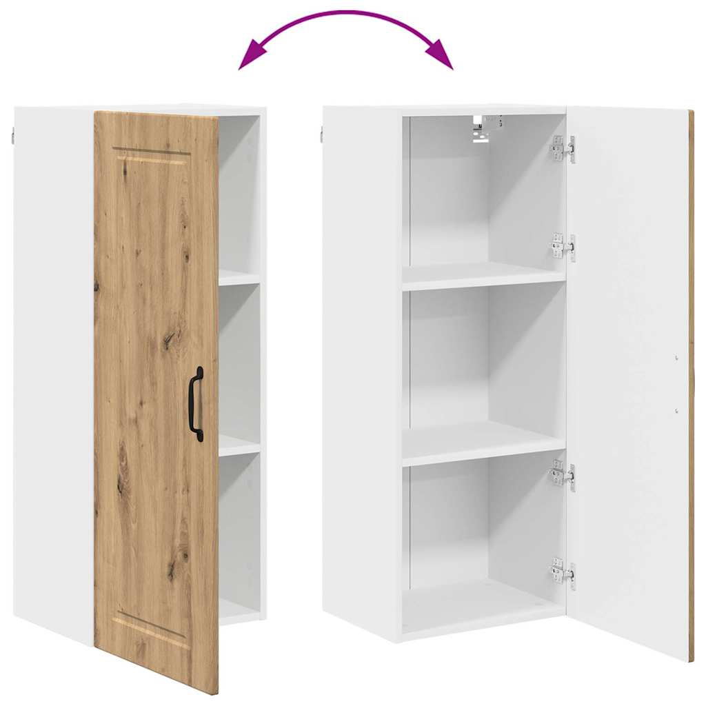 Kitchen Wall Cabinet with Shelf Artisan Oak 40 x 31 x 100 cm