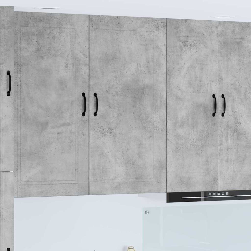 Kitchen Wall Cabinet with Shelf Concrete Grey 50 x 31 x 100 cm