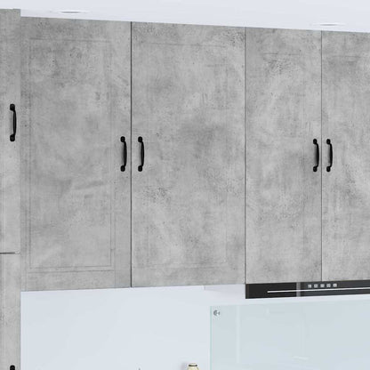 Kitchen Wall Cabinet with Shelf Concrete Grey 50 x 31 x 100 cm