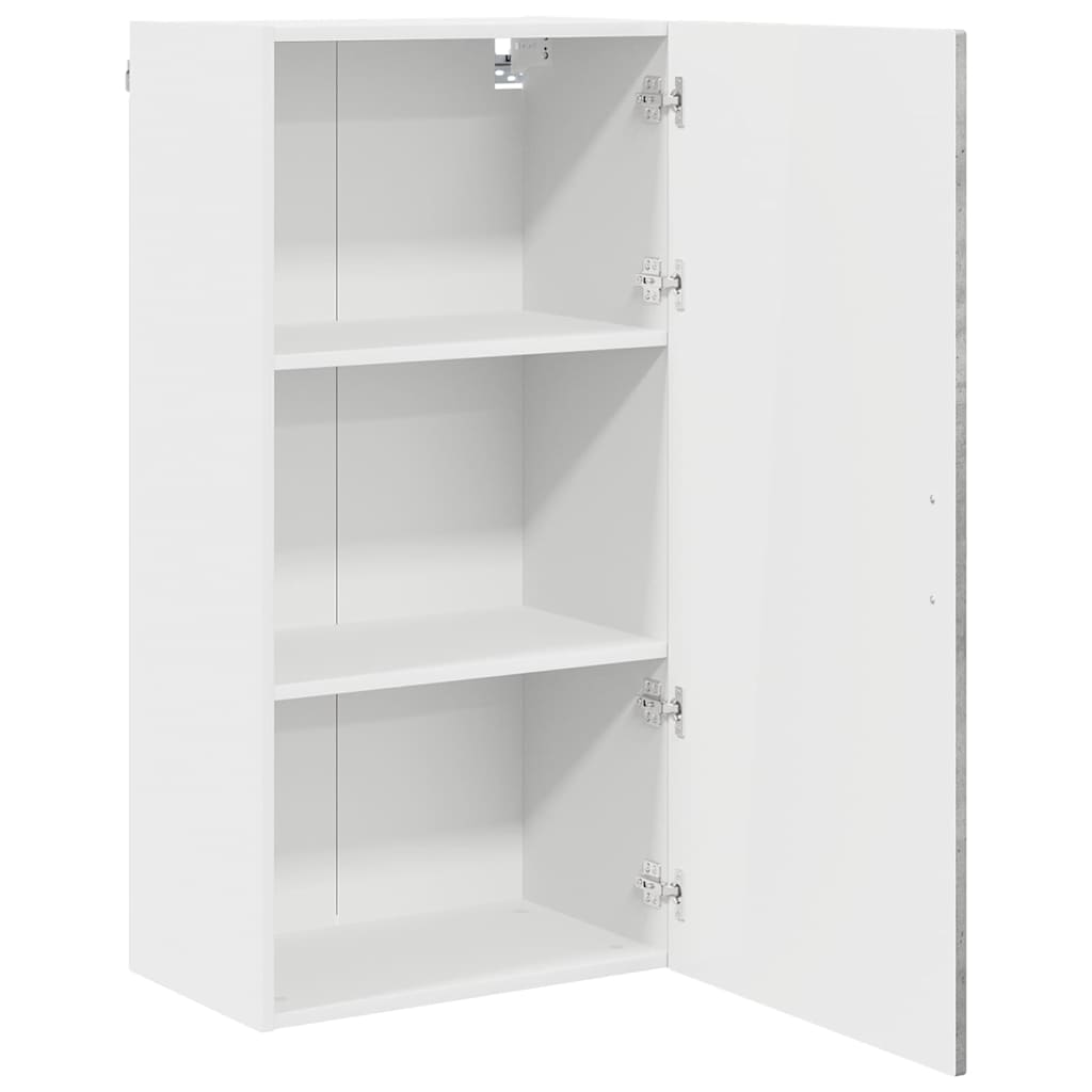 Kitchen Wall Cabinet with Shelf Concrete Grey 50 x 31 x 100 cm