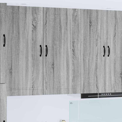 Kitchen Wall Cabinet with Shelf Grey Sonoma 50 x 31 x 100 cm