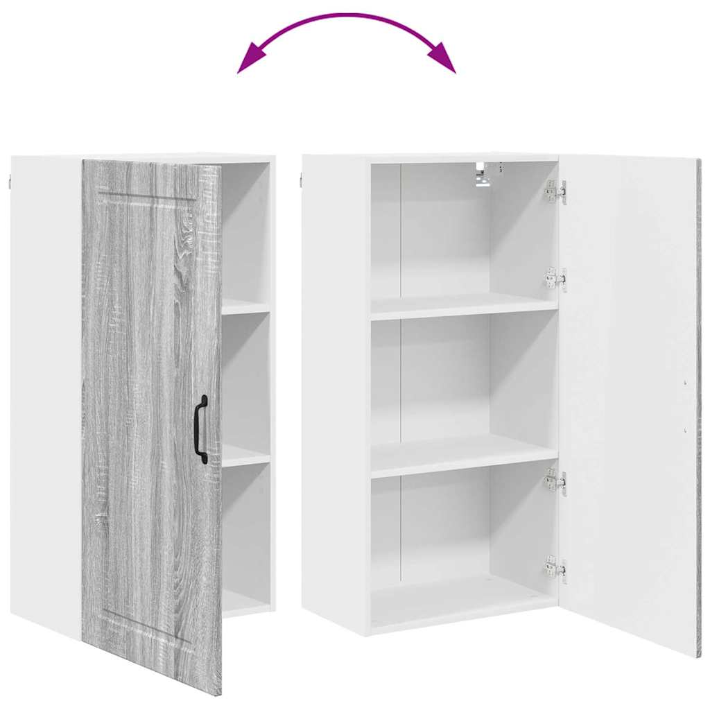 Kitchen Wall Cabinet with Shelf Grey Sonoma 50 x 31 x 100 cm