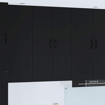 Kitchen Wall Cabinet Black 60 x 31 x 100 cm Engineered Wood