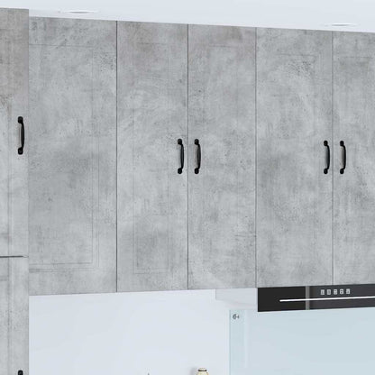 Kitchen Wall Cabinet with Shelf Concrete Grey 60 x 31 x 100 cm