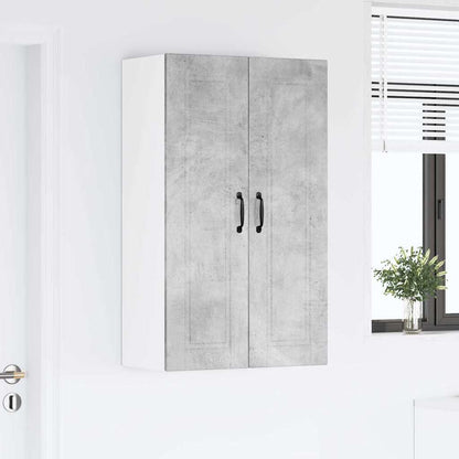 Kitchen Wall Cabinet with Shelf Concrete Grey 60 x 31 x 100 cm