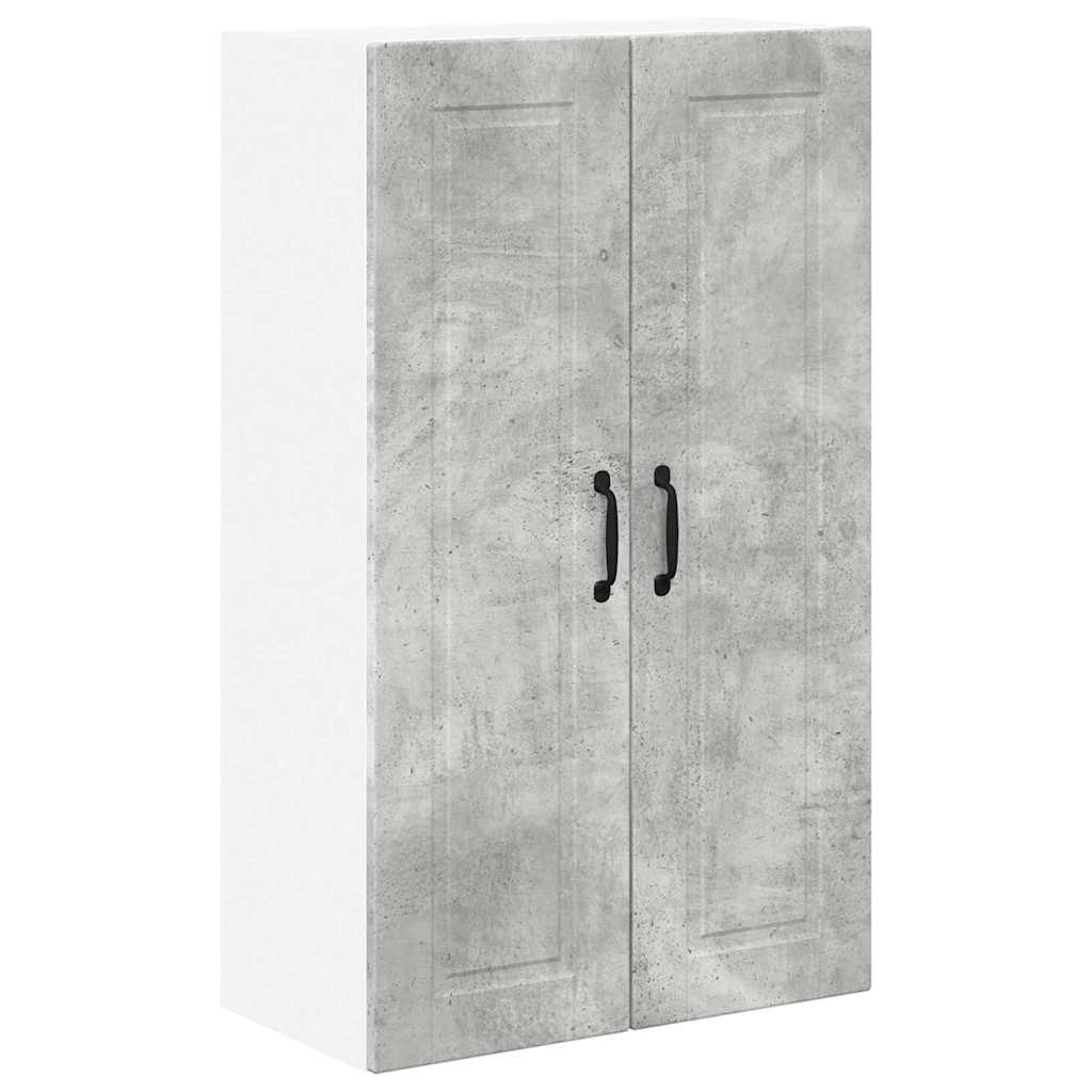 Kitchen Wall Cabinet with Shelf Concrete Grey 60 x 31 x 100 cm