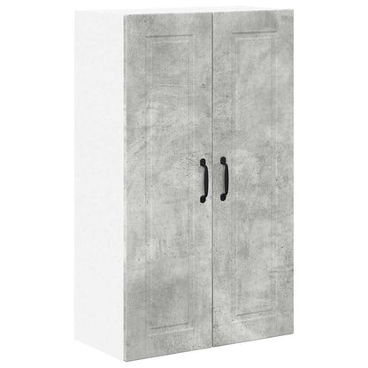 Kitchen Wall Cabinet with Shelf Concrete Grey 60 x 31 x 100 cm