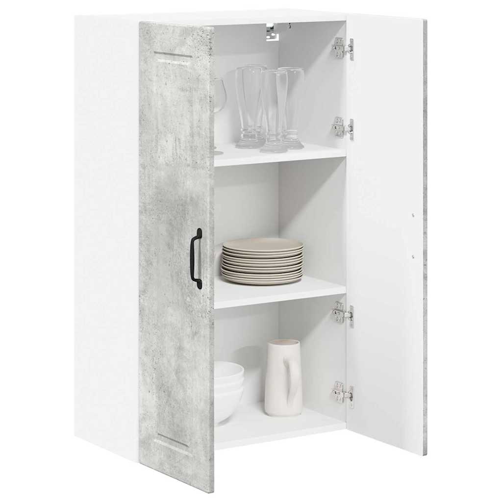 Kitchen Wall Cabinet with Shelf Concrete Grey 60 x 31 x 100 cm