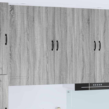 Kitchen Wall Cabinet with Shelf Grey Sonoma 60 x 31 x 100 cm