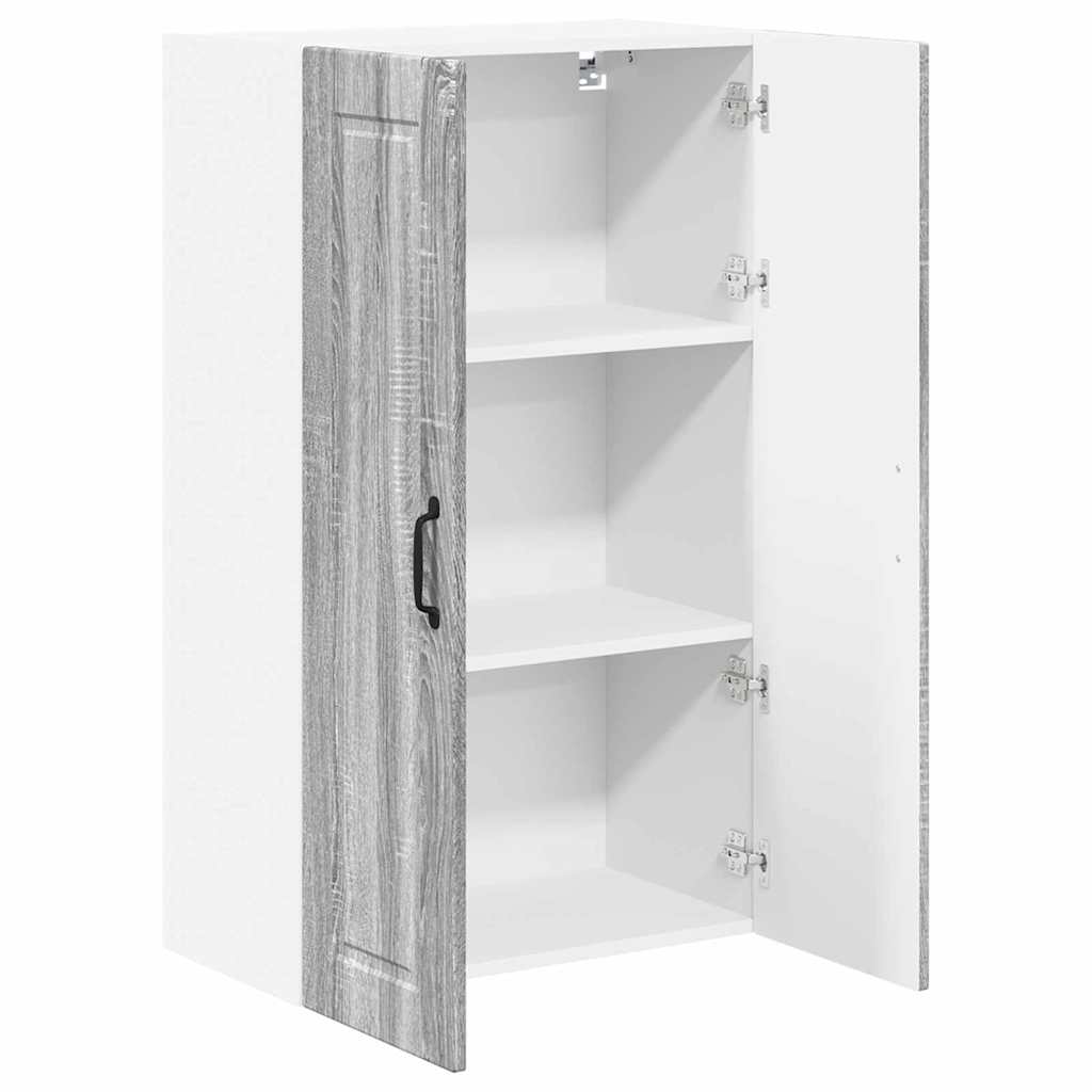 Kitchen Wall Cabinet with Shelf Grey Sonoma 60 x 31 x 100 cm