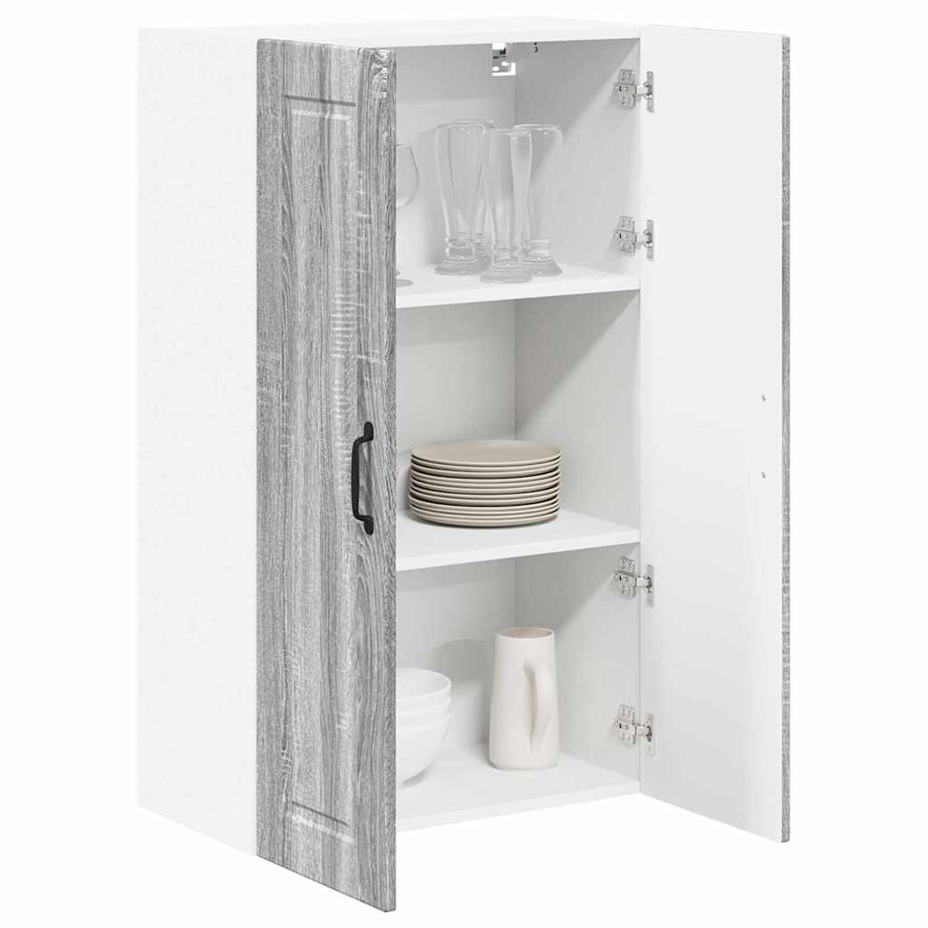 Kitchen Wall Cabinet with Shelf Grey Sonoma 60 x 31 x 100 cm