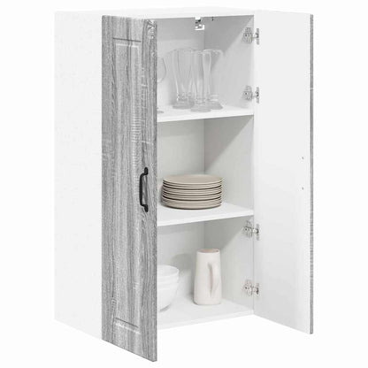 Kitchen Wall Cabinet with Shelf Grey Sonoma 60 x 31 x 100 cm