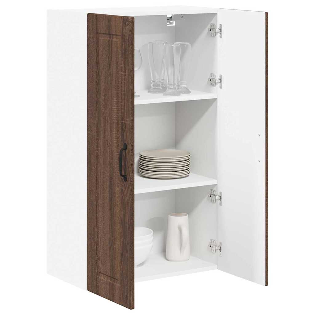 Kitchen Wall Cabinet Brown Oak 60 x 31 x 100 cm Engineered Wood