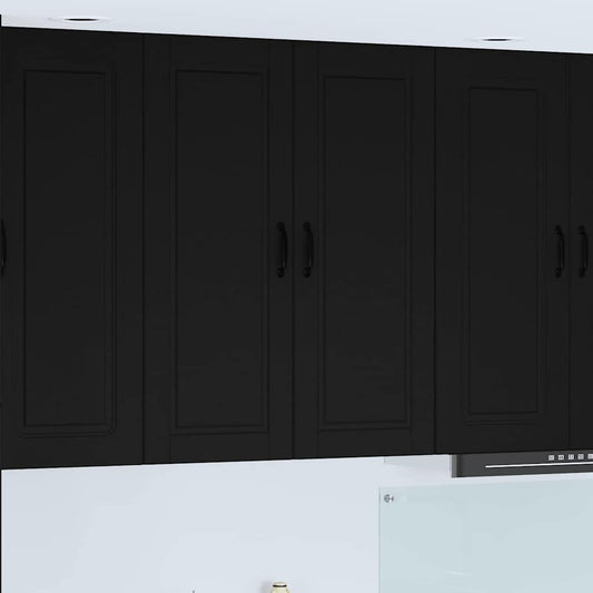 Kitchen Wall Cabinet Black 80 x 31 x 100 cm Engineered Wood
