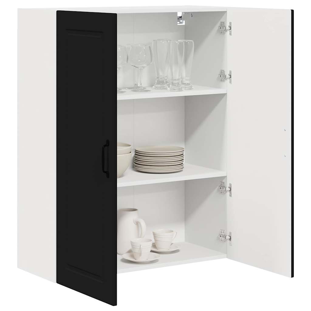 Kitchen Wall Cabinet Black 80 x 31 x 100 cm Engineered Wood