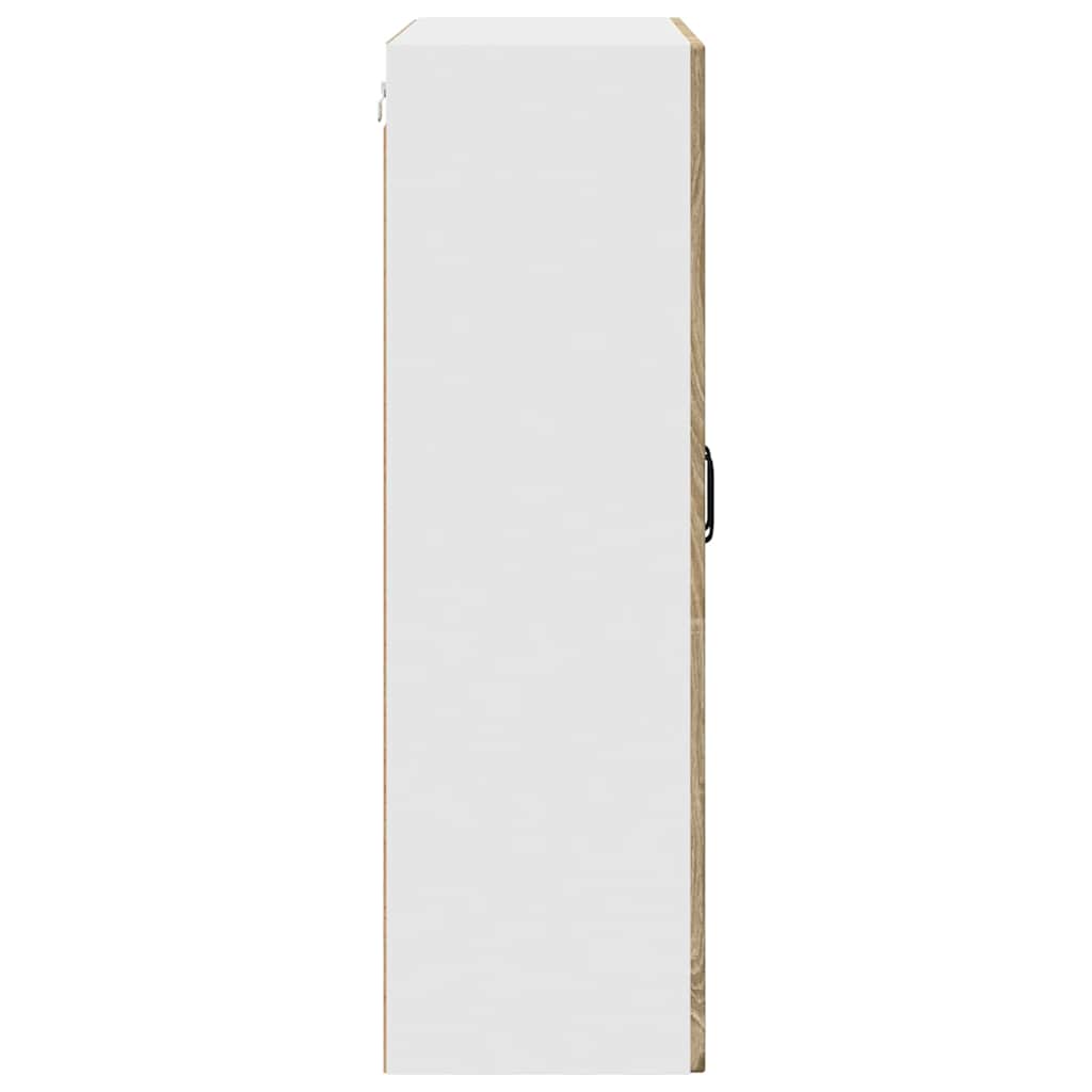 Kitchen Wall Cabinet with Shelf Sonoma Oak 80 x 31 x 100 cm