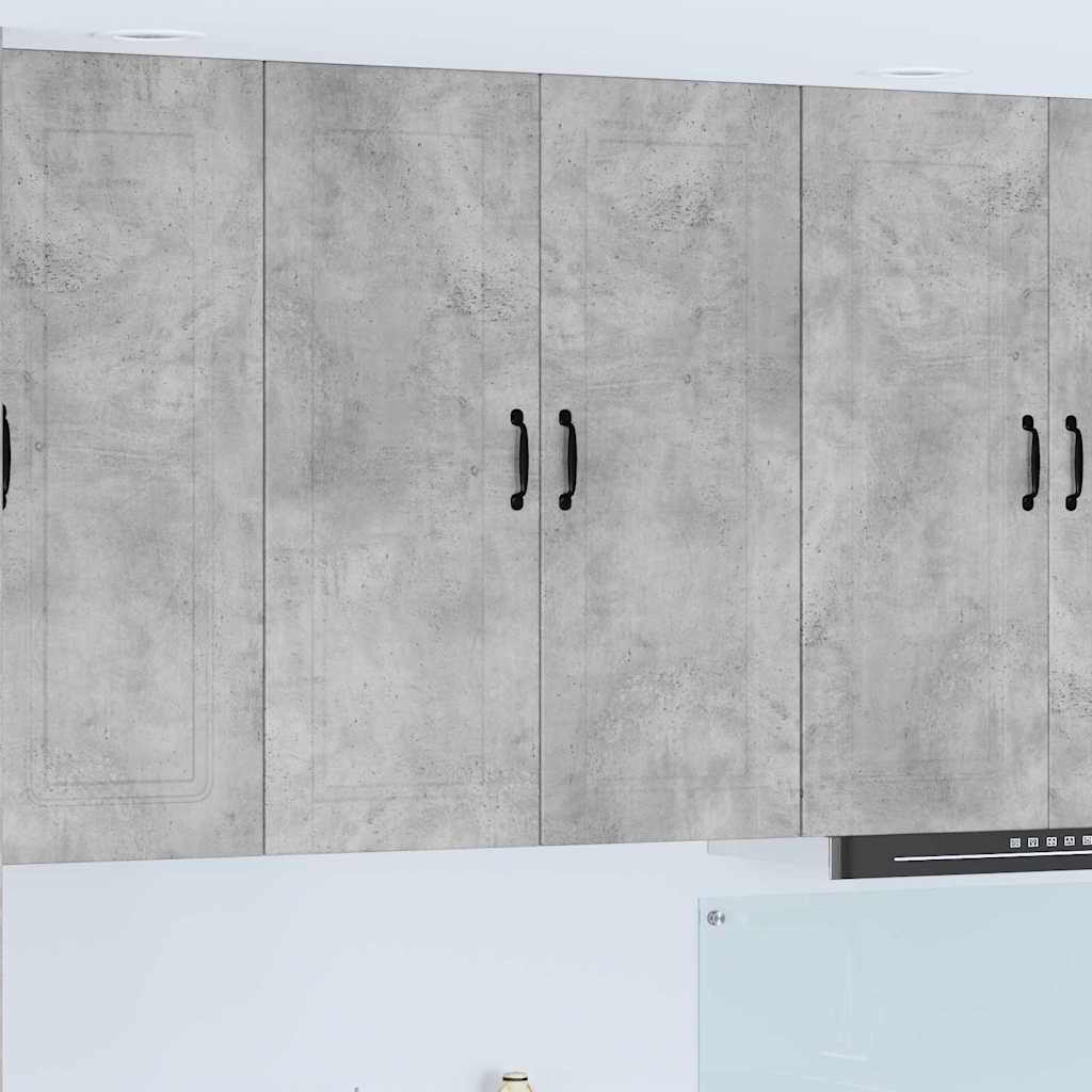 Kitchen Wall Cabinet with Shelf Concrete Grey 80 x 31 x 100 cm
