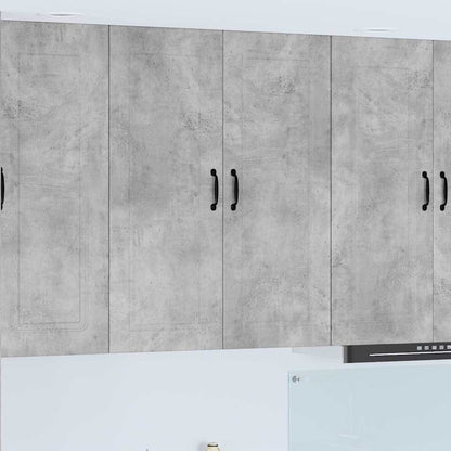 Kitchen Wall Cabinet with Shelf Concrete Grey 80 x 31 x 100 cm