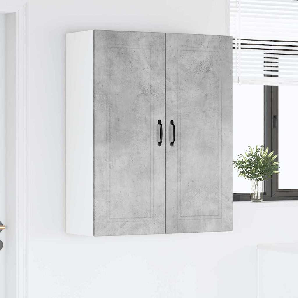 Kitchen Wall Cabinet with Shelf Concrete Grey 80 x 31 x 100 cm