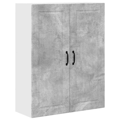 Kitchen Wall Cabinet with Shelf Concrete Grey 80 x 31 x 100 cm